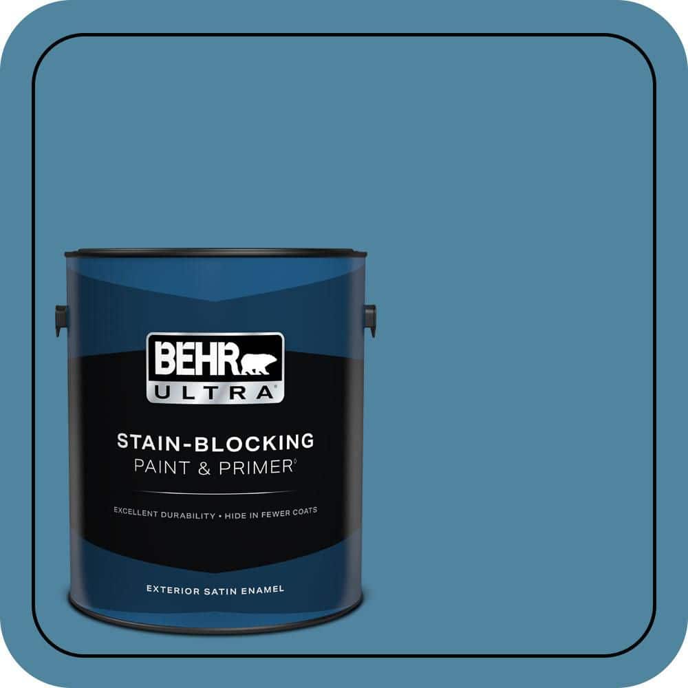 BEHR ULTRA 1 gal. #S490-5 Jay Bird Satin Enamel Exterior Paint & Primer