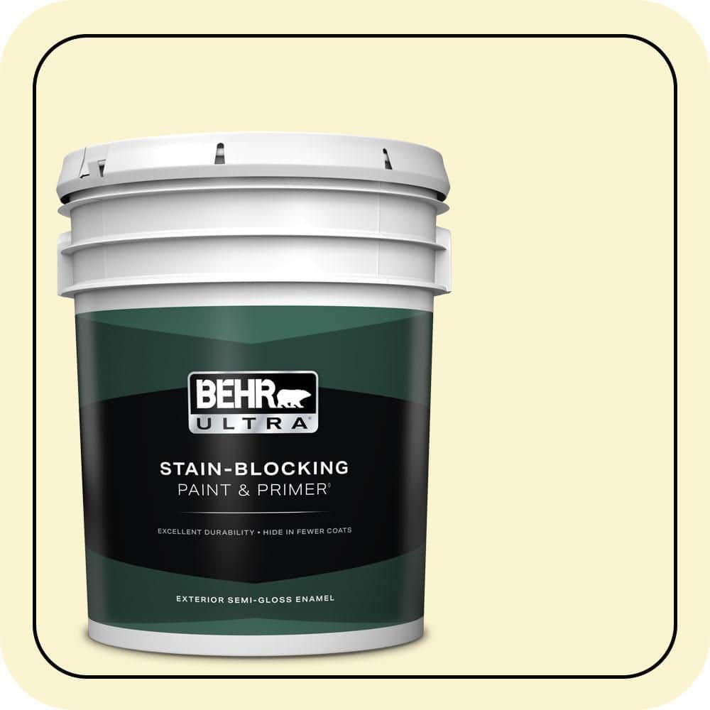 BEHR ULTRA 5 gal. #P310-1 Effervescent Semi-Gloss Enamel Exterior Paint & Primer