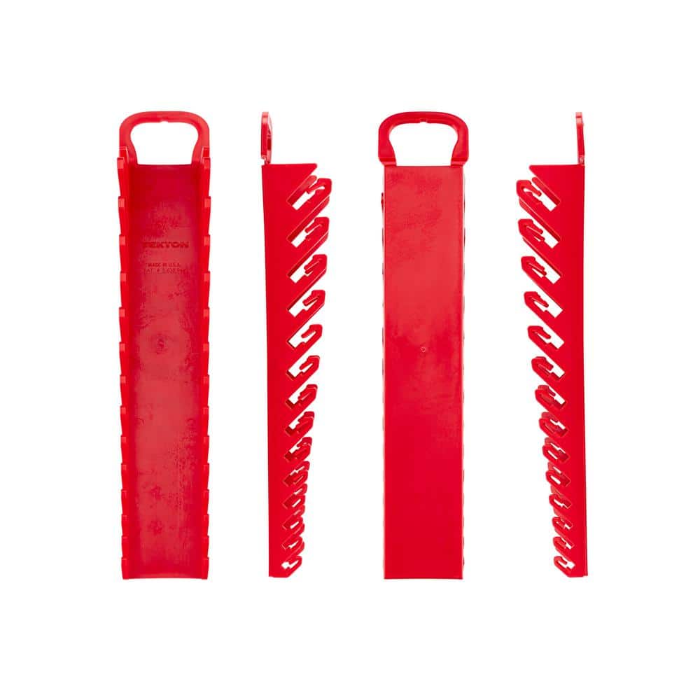 TEKTON 14-Tool Stubby Combination Wrench Holder (Red) (3)
