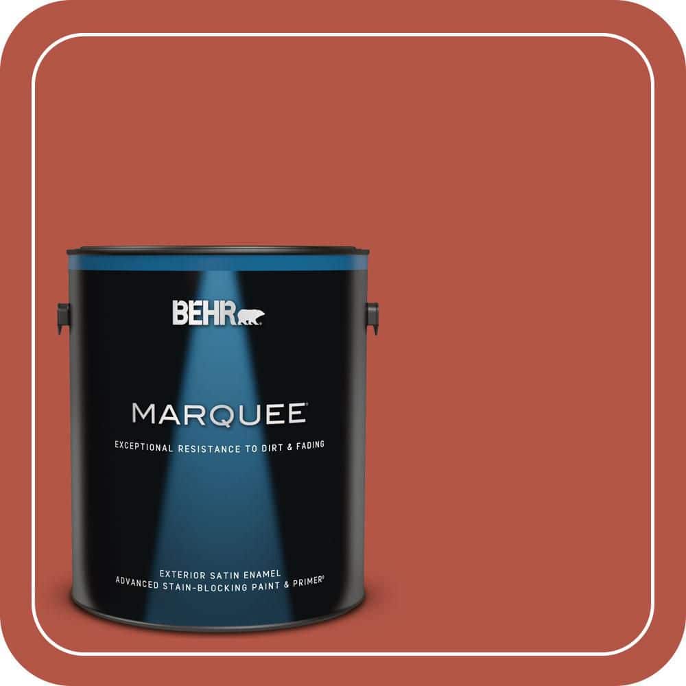 BEHR MARQUEE 1 gal. #T17-18 Hot and Spicy Satin Enamel Exterior Paint & Primer