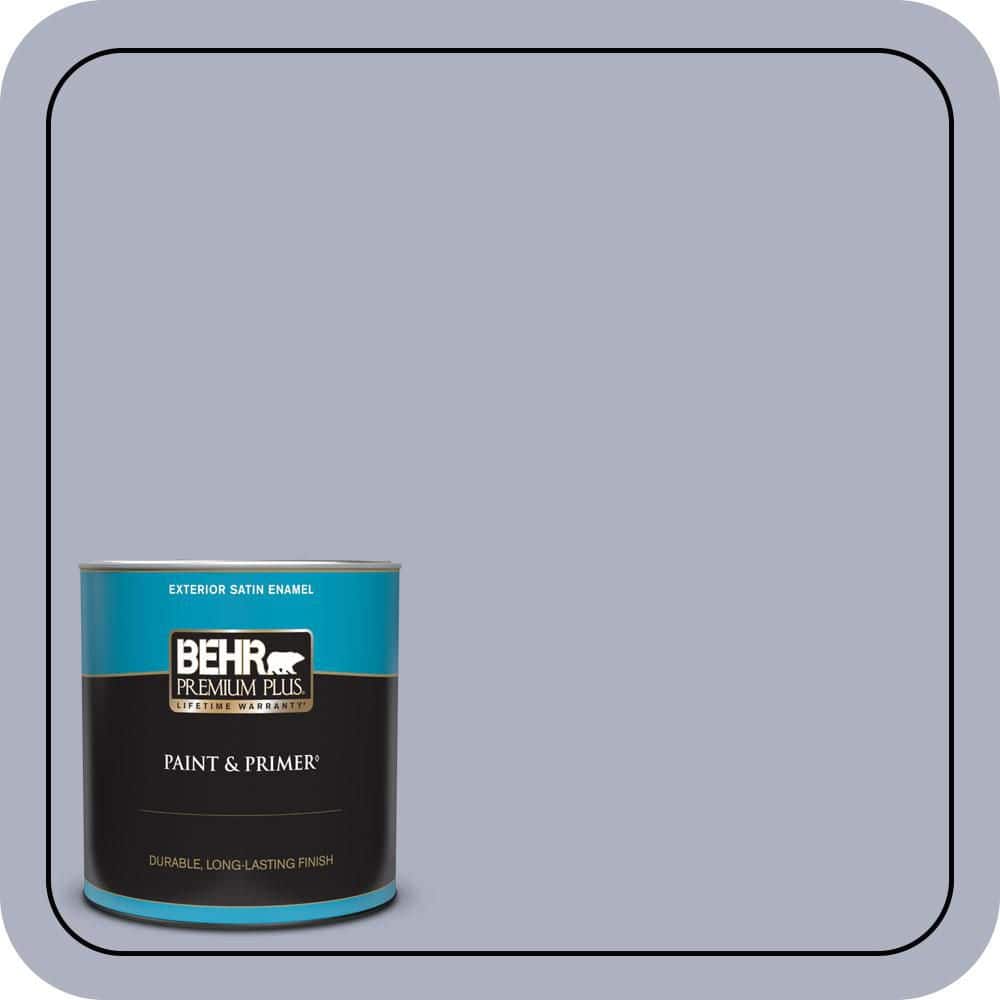 BEHR PREMIUM PLUS 1 qt. #S550-3 Chivalrous Satin Enamel Exterior Paint & Primer