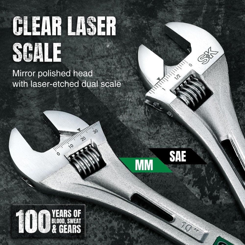 SK01217 10 in. Adjustable Wrench (1 Piece) (3)