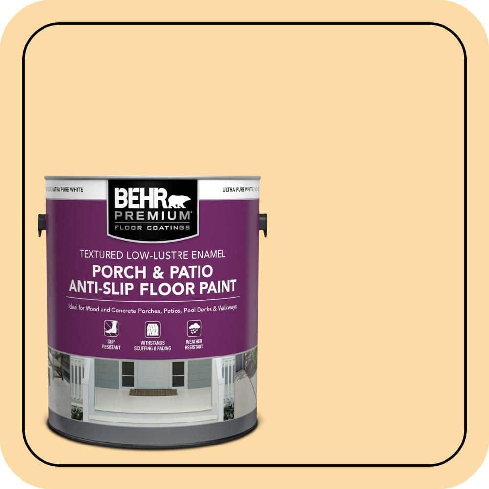 BEHR PREMIUM 1 gal. #M290-3 Corn Stalk Textured Low-Lustre Enamel Interior/Exterior Porch and Patio Anti-Slip Floor Paint (1)