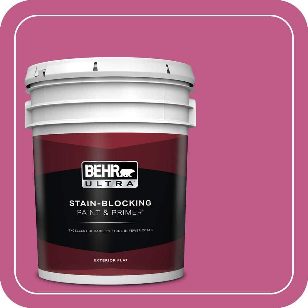 BEHR ULTRA 5 gal. #P120-5 Beauty Queen Flat Exterior Paint & Primer