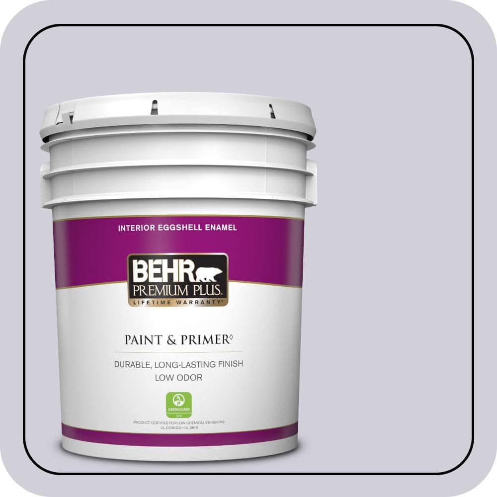 BEHR PREMIUM PLUS 5 gal. #660E-2 Purple Essence Eggshell Enamel Low Odor Interior Paint & Primer