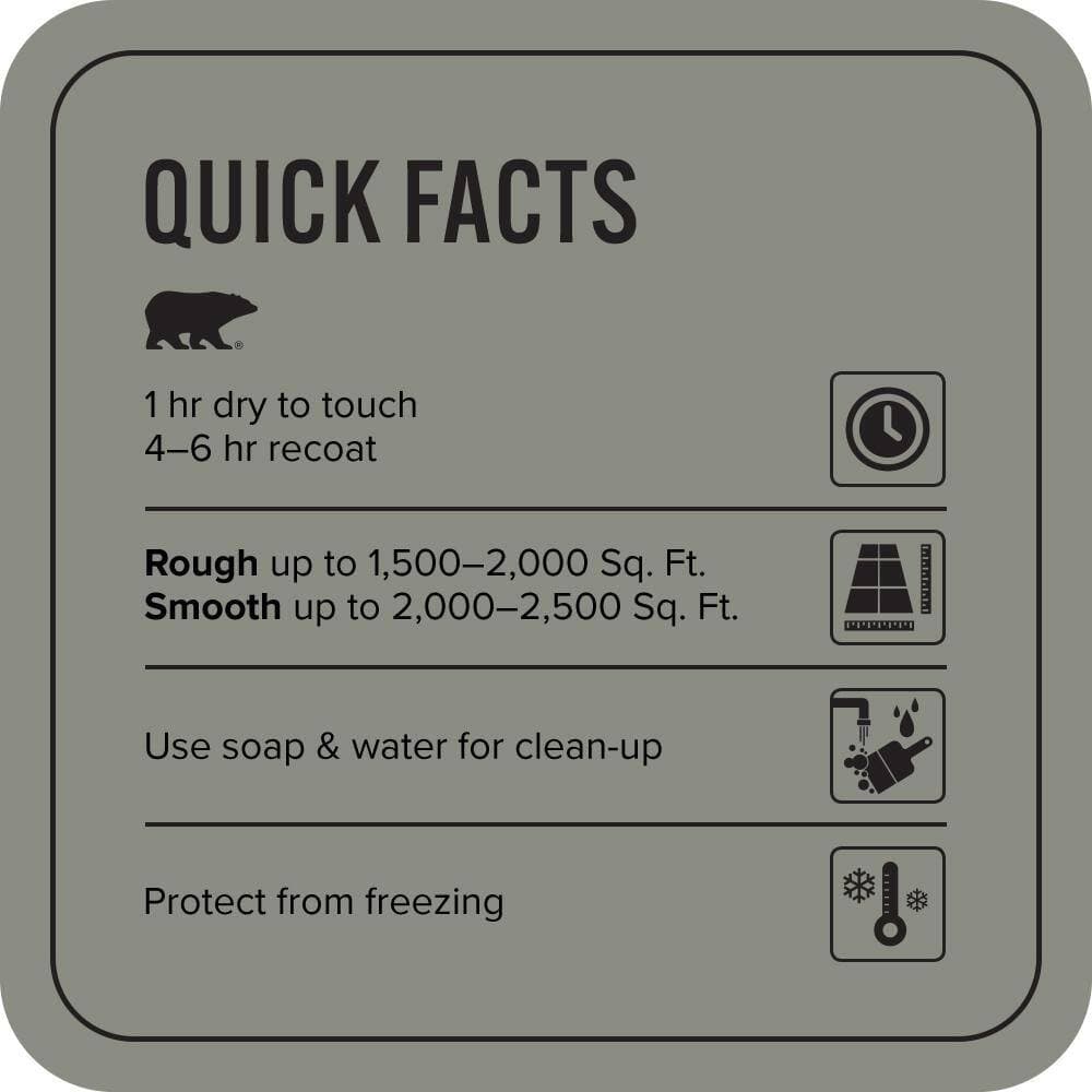 BEHR PREMIUM 5 gal. #N380-5 Naturalist Gray Self-Priming 1-Part Epoxy Satin Interior/Exterior Concrete and Garage Floor Paint (4)