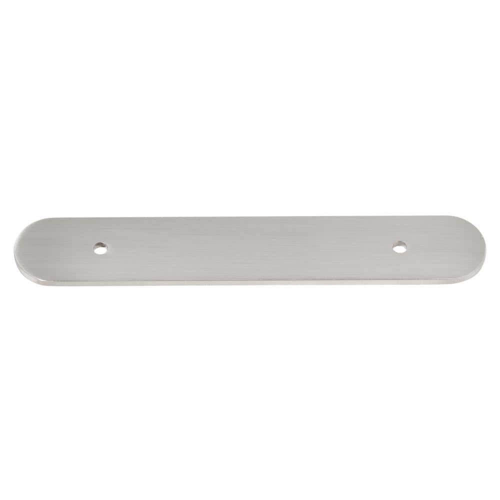 GLIDERITE 6 in. Rounded Cabinet Backplate 3-3/4 in. Center to Center, 6343-96-SN (1)