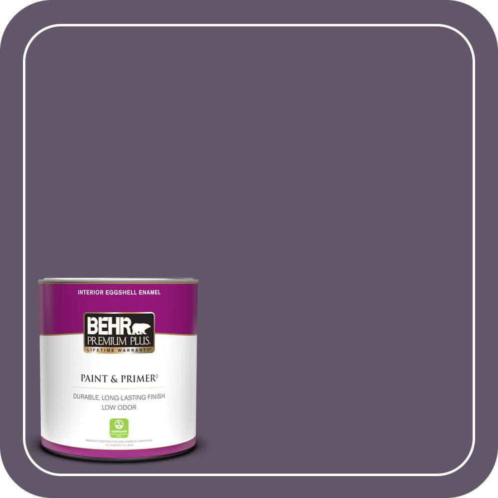 BEHR PREMIUM PLUS #PPU17-04 Darkest Grape Enamel Low Odor & Primer (1)