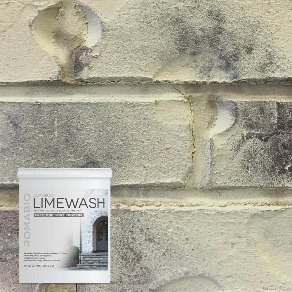 ROMABIO 1 qt. Tropea Beige Limewash Interior/Exterior Paint