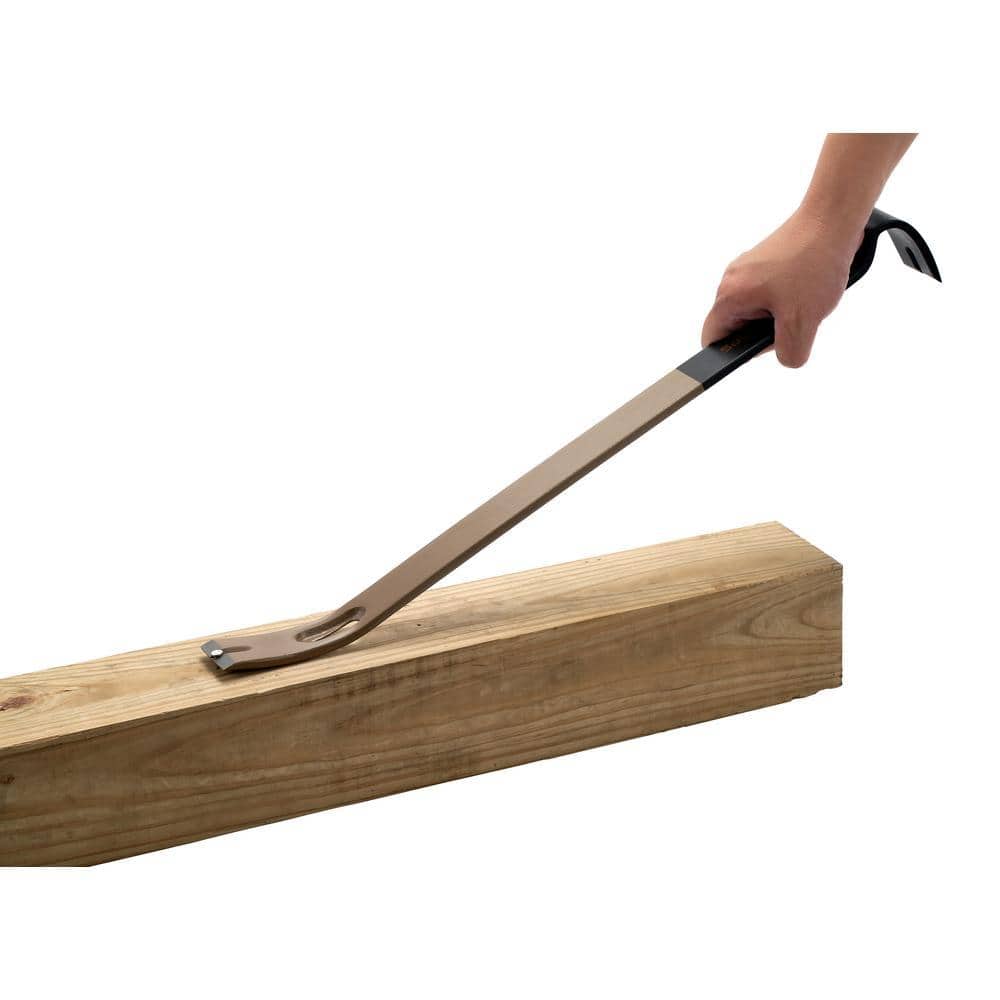 SPEC OPS 21 in. Flat Pry Bar Crowbar, Curved Rocker Head, Teardrop Nail Puller, High-Carbon Steel (2)