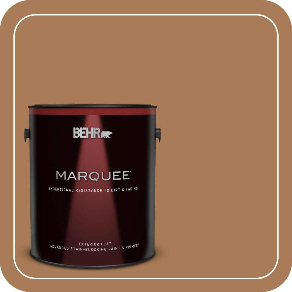 BEHR MARQUEE 1 gal. #S270-7 Antique Penny Flat Exterior Paint & Primer