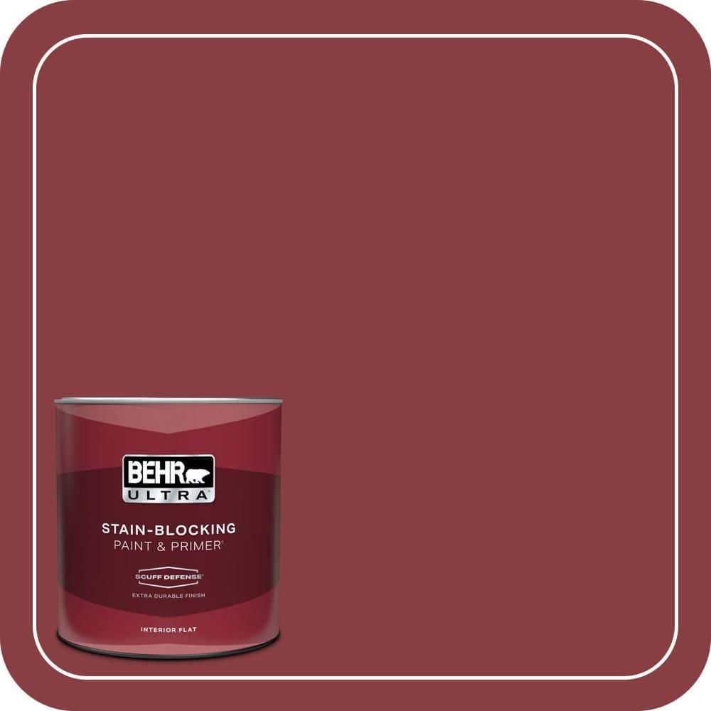 BEHR ULTRA 1 qt. #S-G-140 Cherry Cobbler Extra Durable Flat Interior Paint & Primer