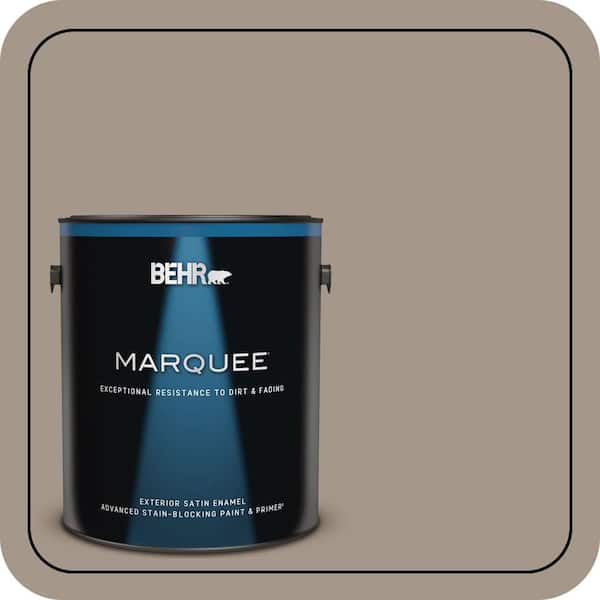 BEHR MARQUEE 1 gal. #PPU5-07 Studio Taupe Satin Enamel Exterior Paint & Primer (2)