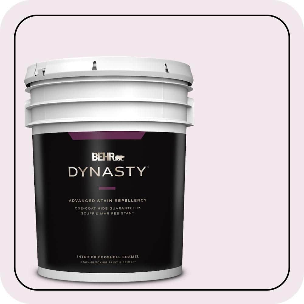 BEHR DYNASTY 5 gal. #650A-1 Rose Fantasy Eggshell Enamel Interior Stain-Blocking Paint & Primer