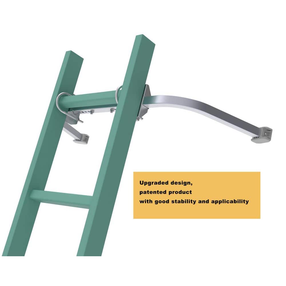Laybus Heavy Duty Aluminum Ladder Stabilizer with Non-Slip Rubber Bottom, Extended Ladder Accessory for Roof Gutter Cleaning (3)