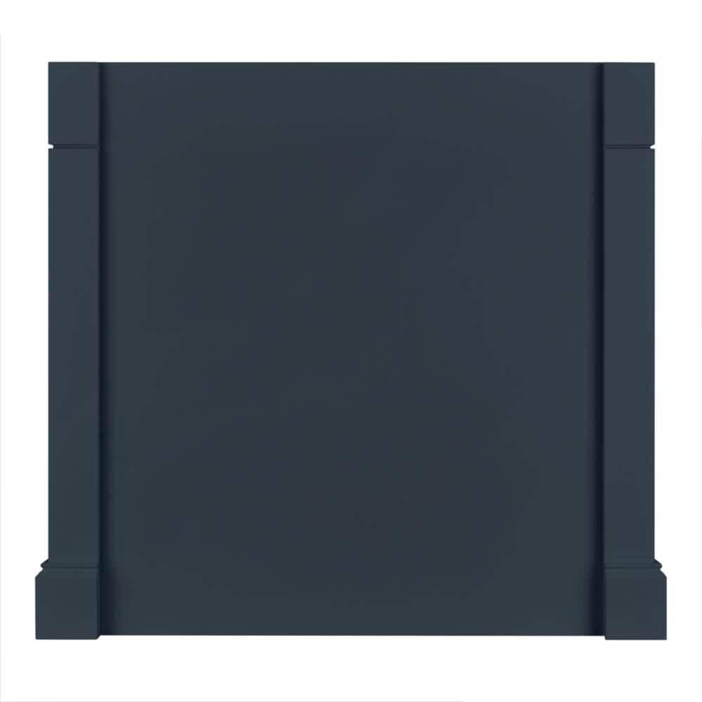 Hampton Bay Avondale 34.5 in. W x 38 in. H Kitchen Island Decorative End Panel in Ink Blue