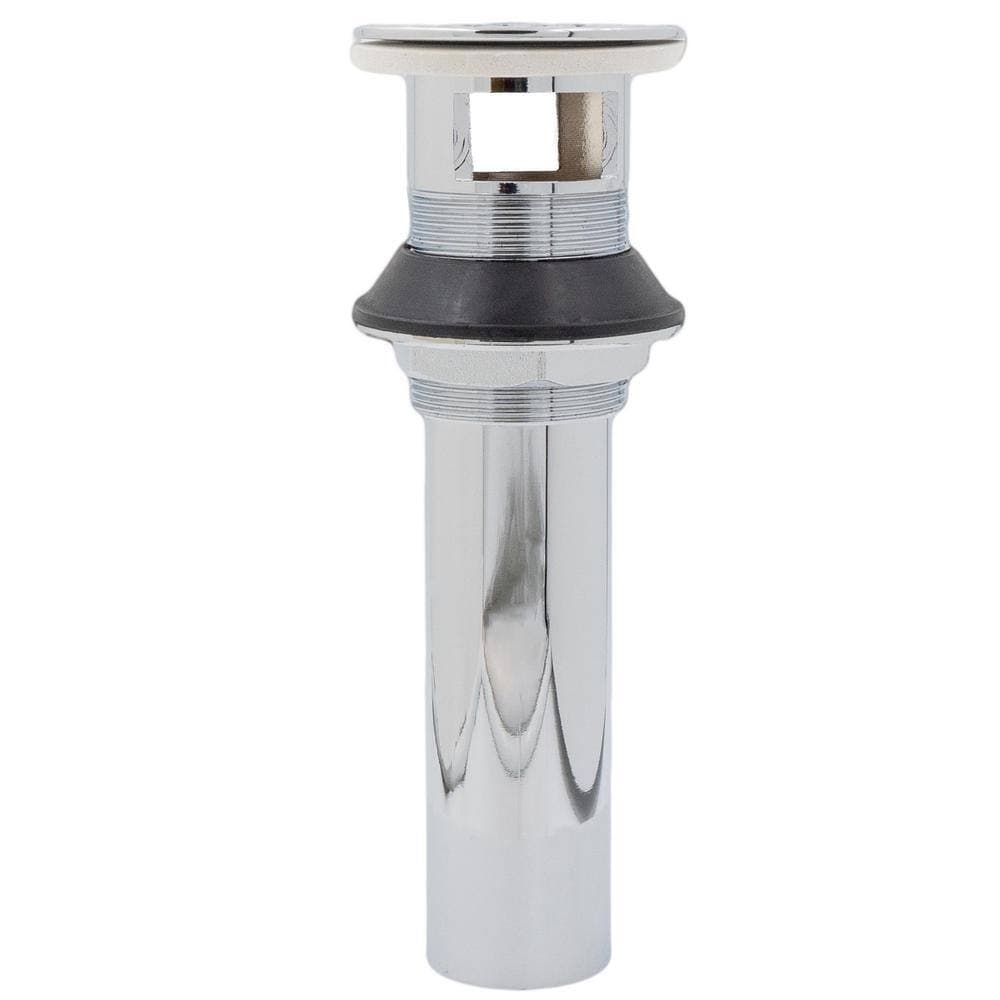 Novatto 19-Hole Grid Strainer Drain with Overflow in Chrome (2)