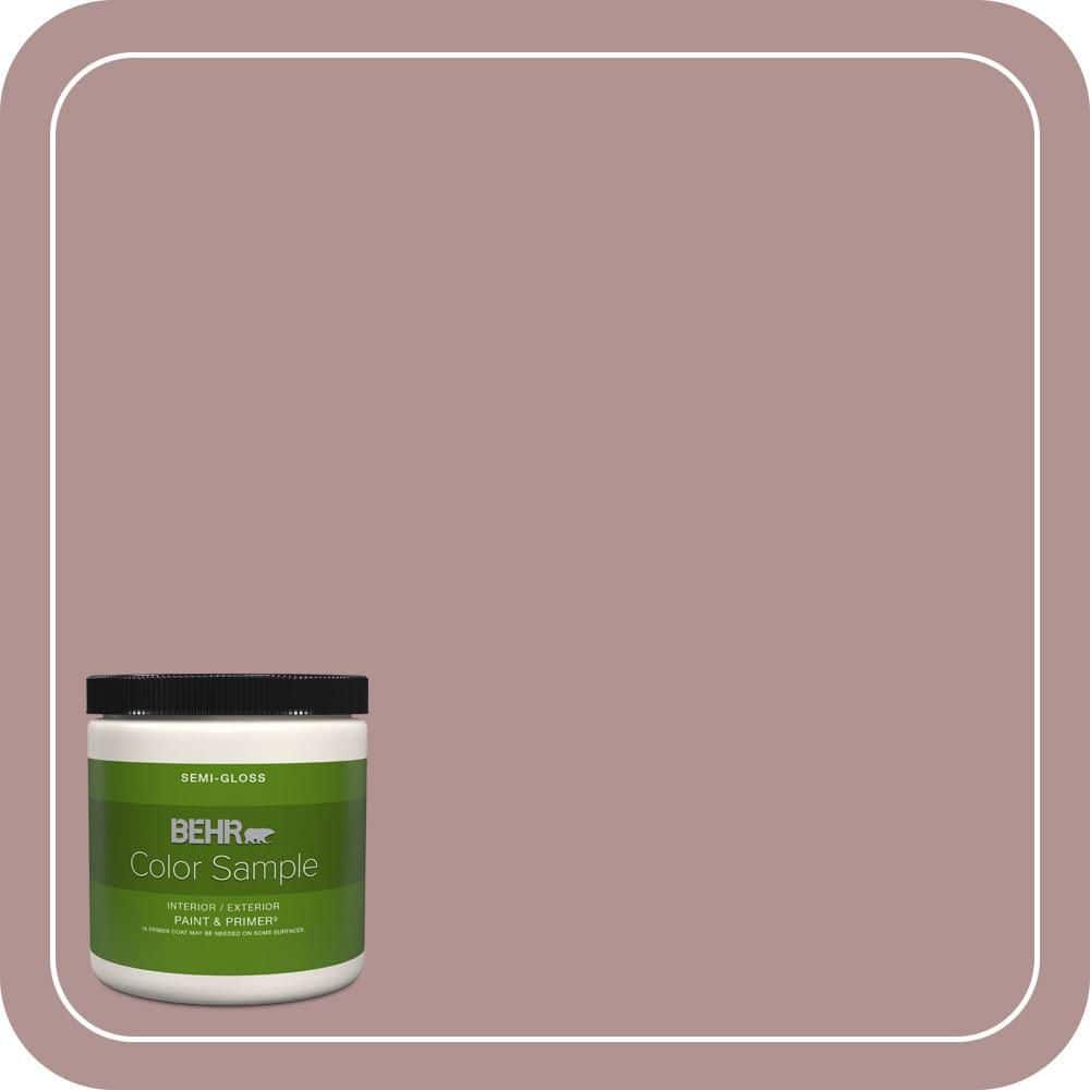 BEHR PREMIUM PLUS 8 oz. #MQ1-46 Antoinette Semi-Gloss Interior/Exterior Paint & Primer Color Sample