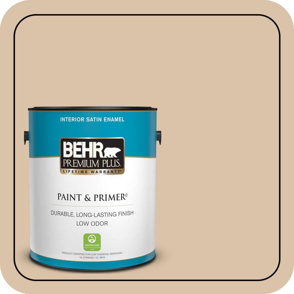 BEHR PREMIUM PLUS 1 gal. #T14-13 Grand Soiree Satin Enamel Low Odor Interior Paint & Primer