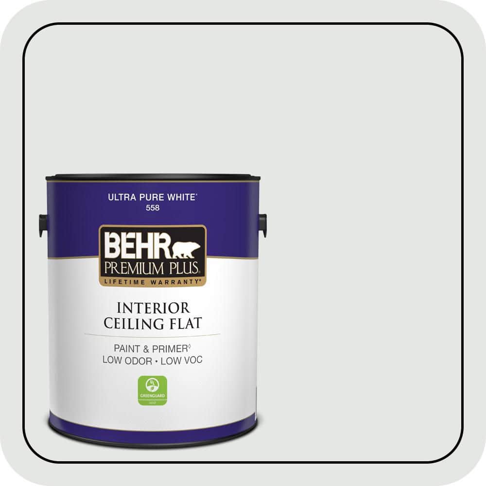 BEHR PREMIUM PLUS #PPU26-13 Ceiling Flat Interior Paint & Primer (1)