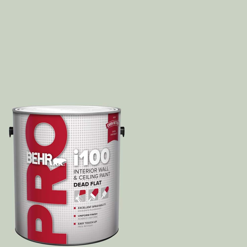 BEHR PRO 1 gal. #PPU11-12 Mild Mint Dead Flat Interior Paint