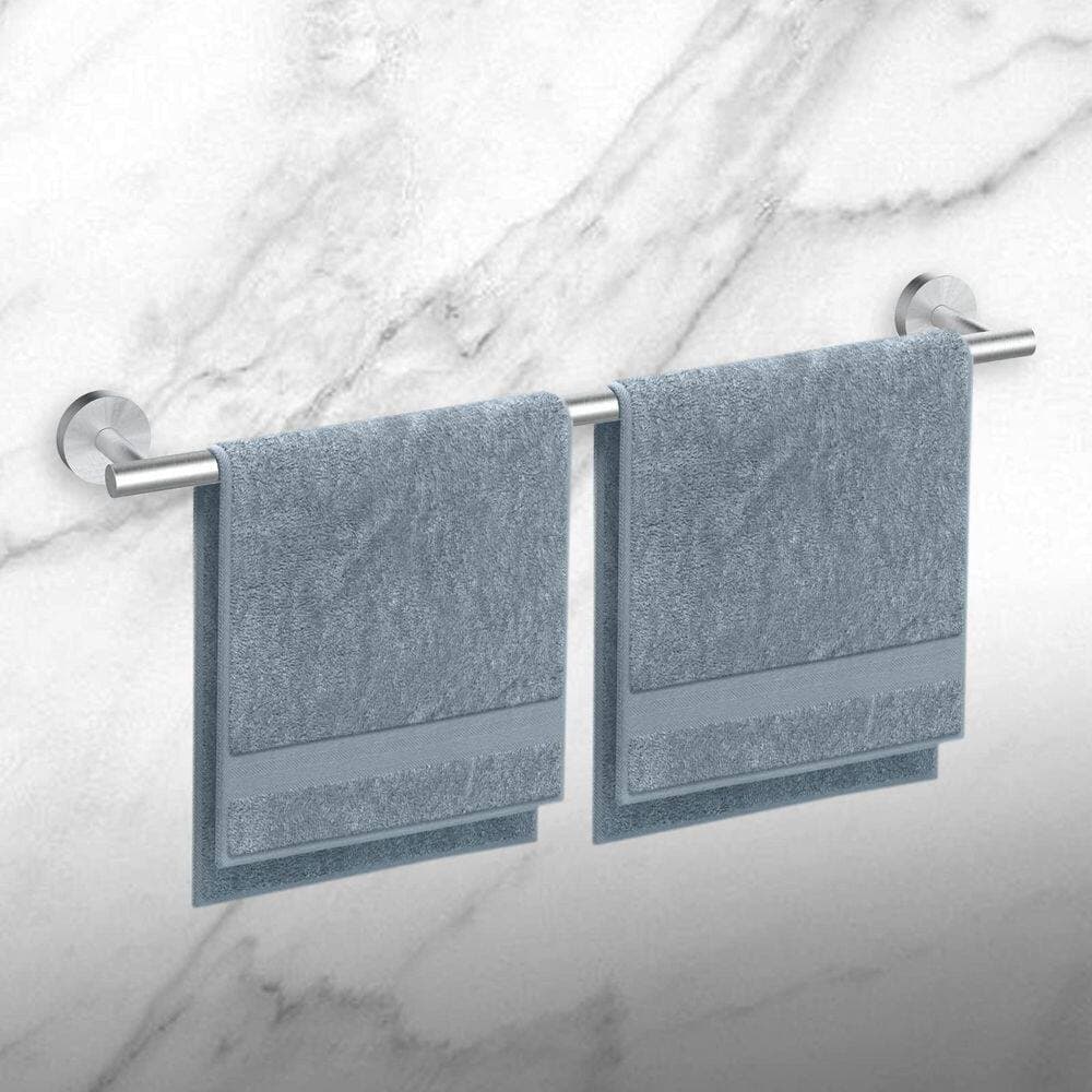 JFVKAF 2-Pack Classic Series 24 in. Wall Mounted Towel Bar Bathroom Accessory Brushed Nickel SUS304 Stainless Steel (3)