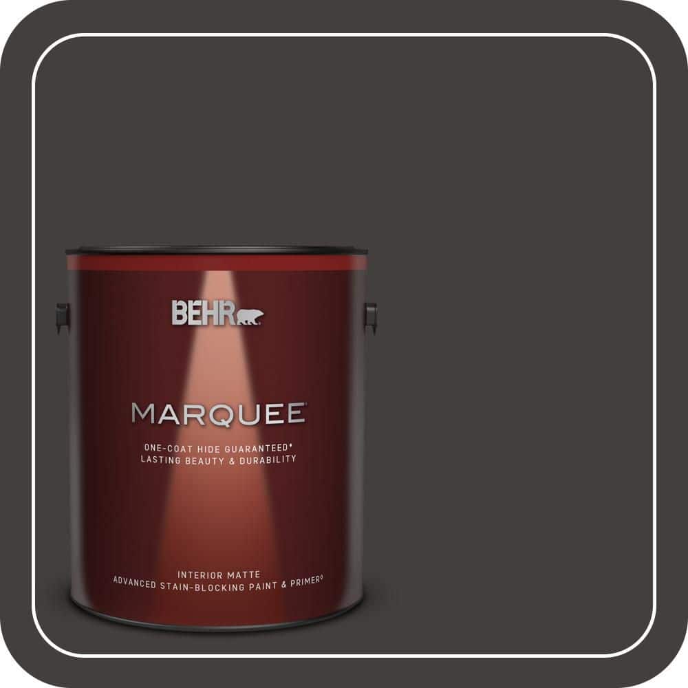 BEHR MARQUEE 1 gal. #MQ1-35 Off Broadway One-Coat Hide Matte Interior Paint & Primer (1)