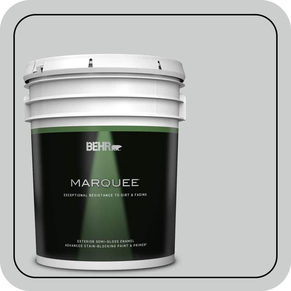 BEHR MARQUEE 5 gal. #N500-2 Loft Space Semi-Gloss Enamel Exterior Paint & Primer