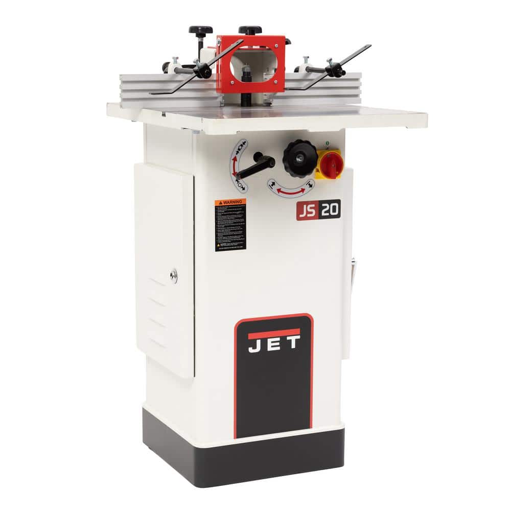 Jet 15 Amp 1-1/2 HP, 1Ph Corded 115/230-Volt, Fixed Base Router JWS-20CS Spindle Shaper, Floor Standing (1)