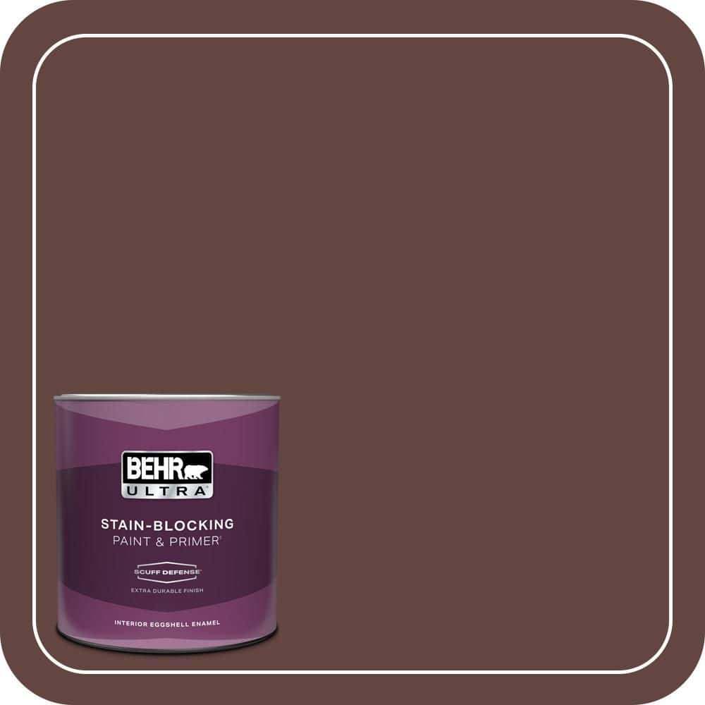 BEHR ULTRA 1 qt. #PMD-62 Black Plum Extra Durable Eggshell Enamel Interior Paint & Primer (1)