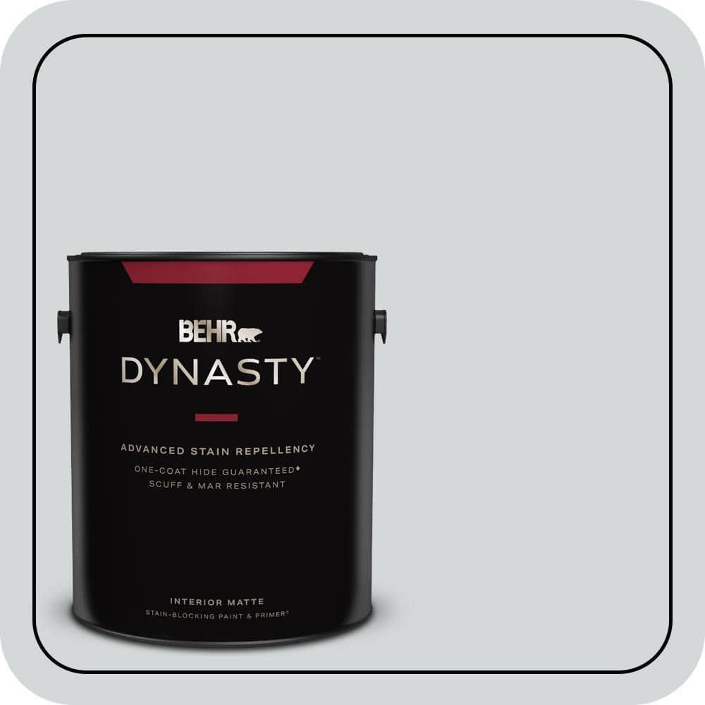BEHR DYNASTY 1 gal. #PPU26-12 Solemn Silence Matte Interior Stain-Blocking Paint & Primer