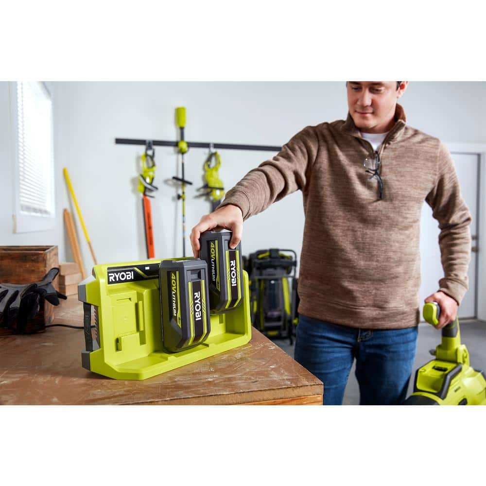 RYOBI 40V 3-Port Sequential Fast Charger (3)