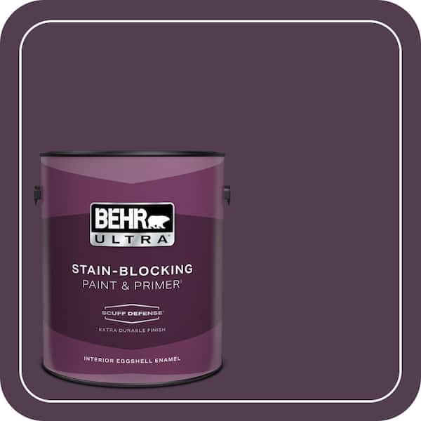 BEHR ULTRA 1 gal. #PPU17-02 Oriental Eggplant Extra Durable Eggshell Enamel Interior Paint & Primer (2)