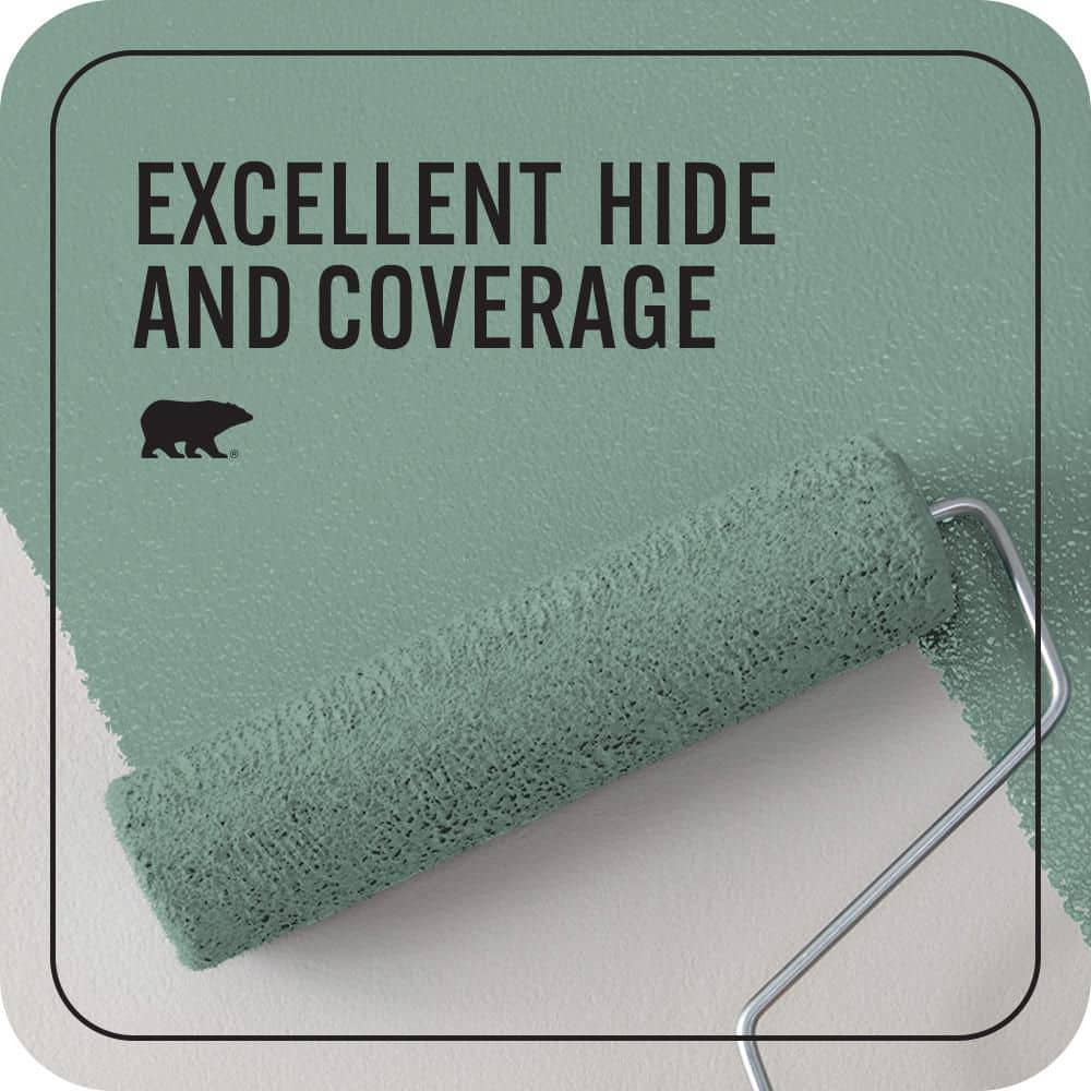 BEHR PREMIUM PLUS #S420-4 Australian Jade Flat Interior/Exterior Paint & Primer Color Sample (4)
