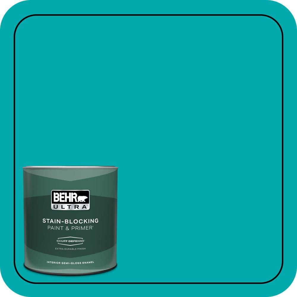 BEHR ULTRA 1 qt. #P460-5 Fiji Extra Durable Semi-Gloss Enamel Interior Paint & Primer