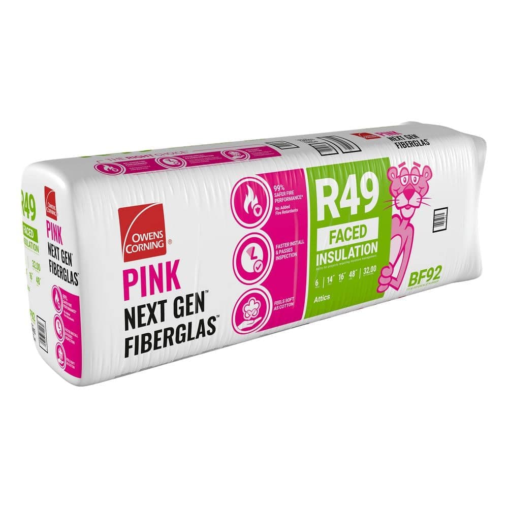 Owens Corning R-49 Kraft Faced Fiberglass Insulation Batt 16 in. x 48 in.