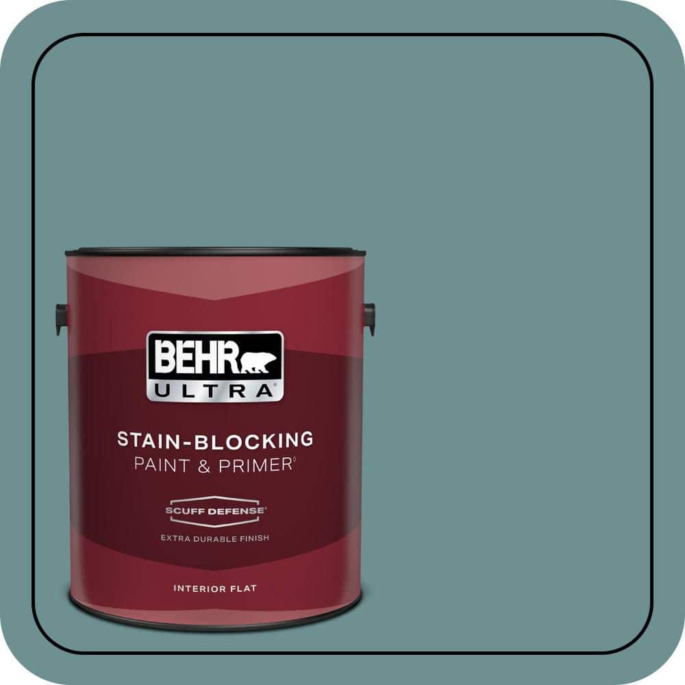 BEHR ULTRA 1 gal. #500F-6 Hallowed Hush Extra Durable Flat Interior Paint & Primer