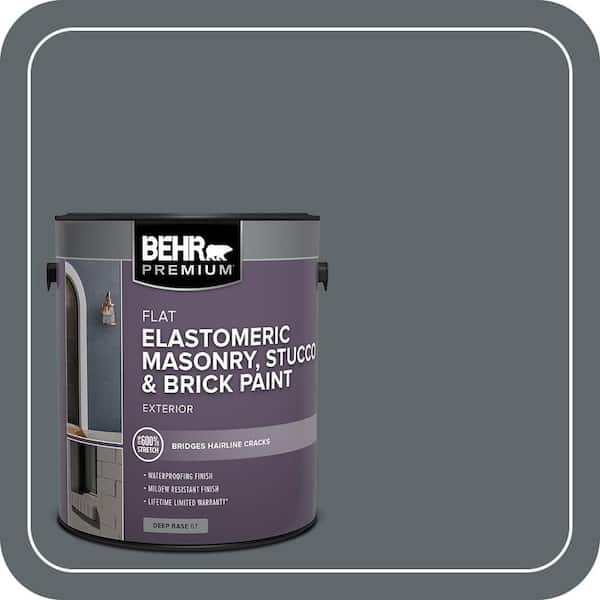 BEHR PREMIUM 5 gal. #MS-70 Evening Blues Elastomeric Masonry, Stucco and Brick Exterior Paint (3)
