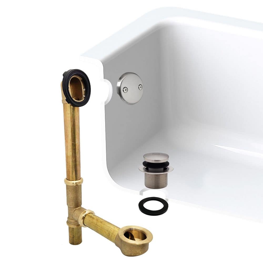Westbrass Tip-Toe Bath Waste - 14 in. Make-Up, 20 Gal. Tubing