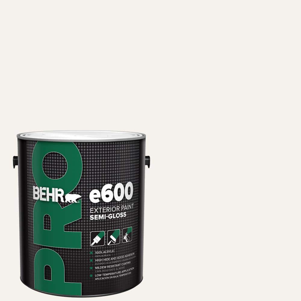 BEHR PRO 1 gal. #PR-W14 Bit of Sugar Semi-Gloss Acrylic Exterior Paint