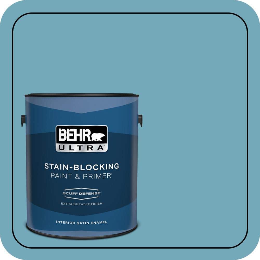 BEHR ULTRA 1 gal. #S460-4 Snowboard Extra Durable Satin Enamel Interior Paint & Primer