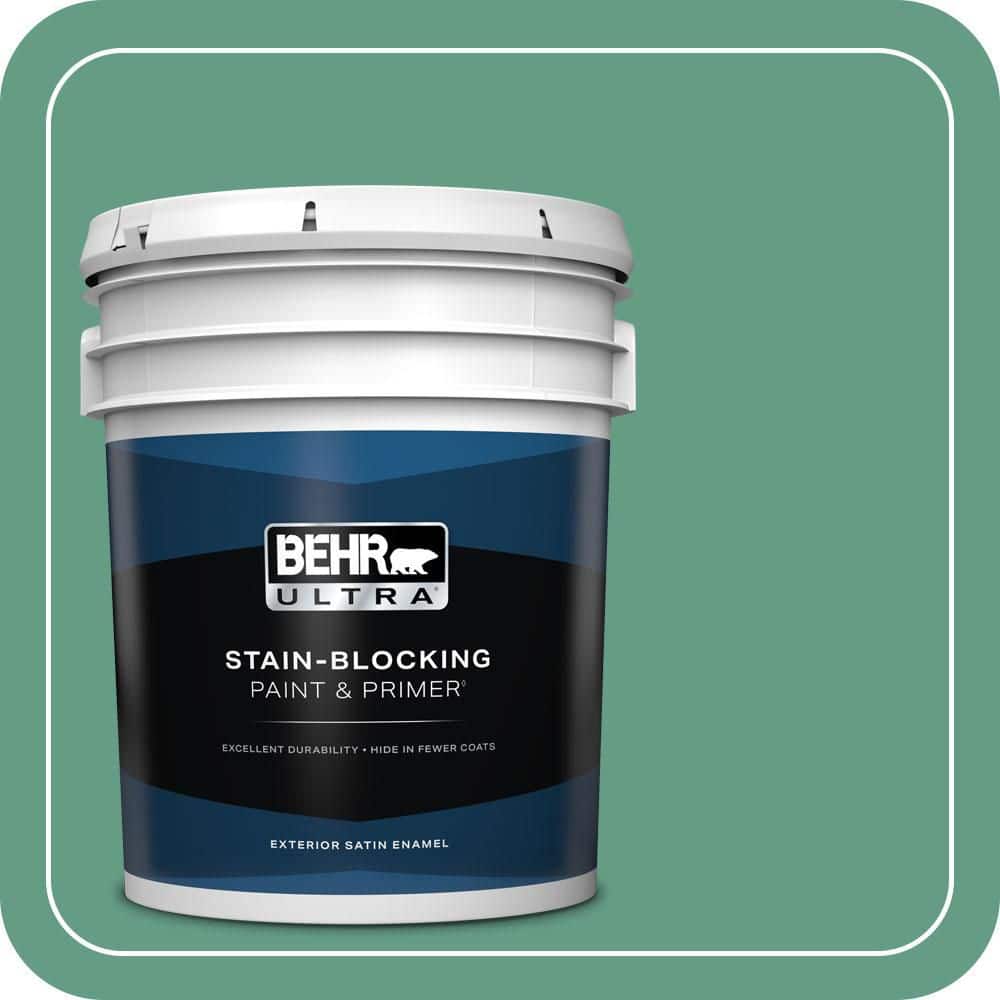 BEHR ULTRA 5 gal. #480D-5 Scotch Lassie Satin Enamel Exterior Paint & Primer