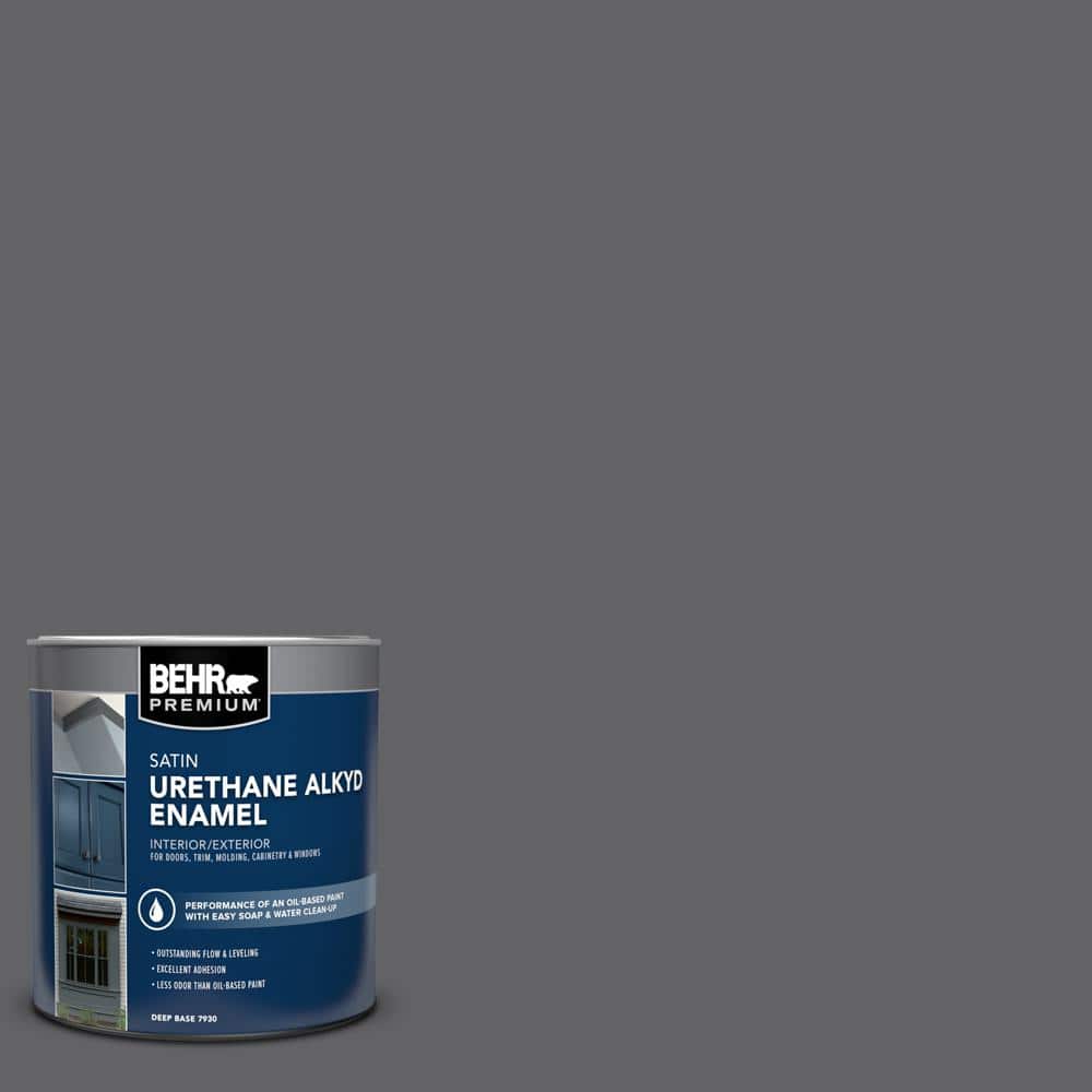 BEHR PREMIUM 1 qt. #N530-6 Digital Satin Enamel Urethane Alkyd Interior/Exterior Paint (1)