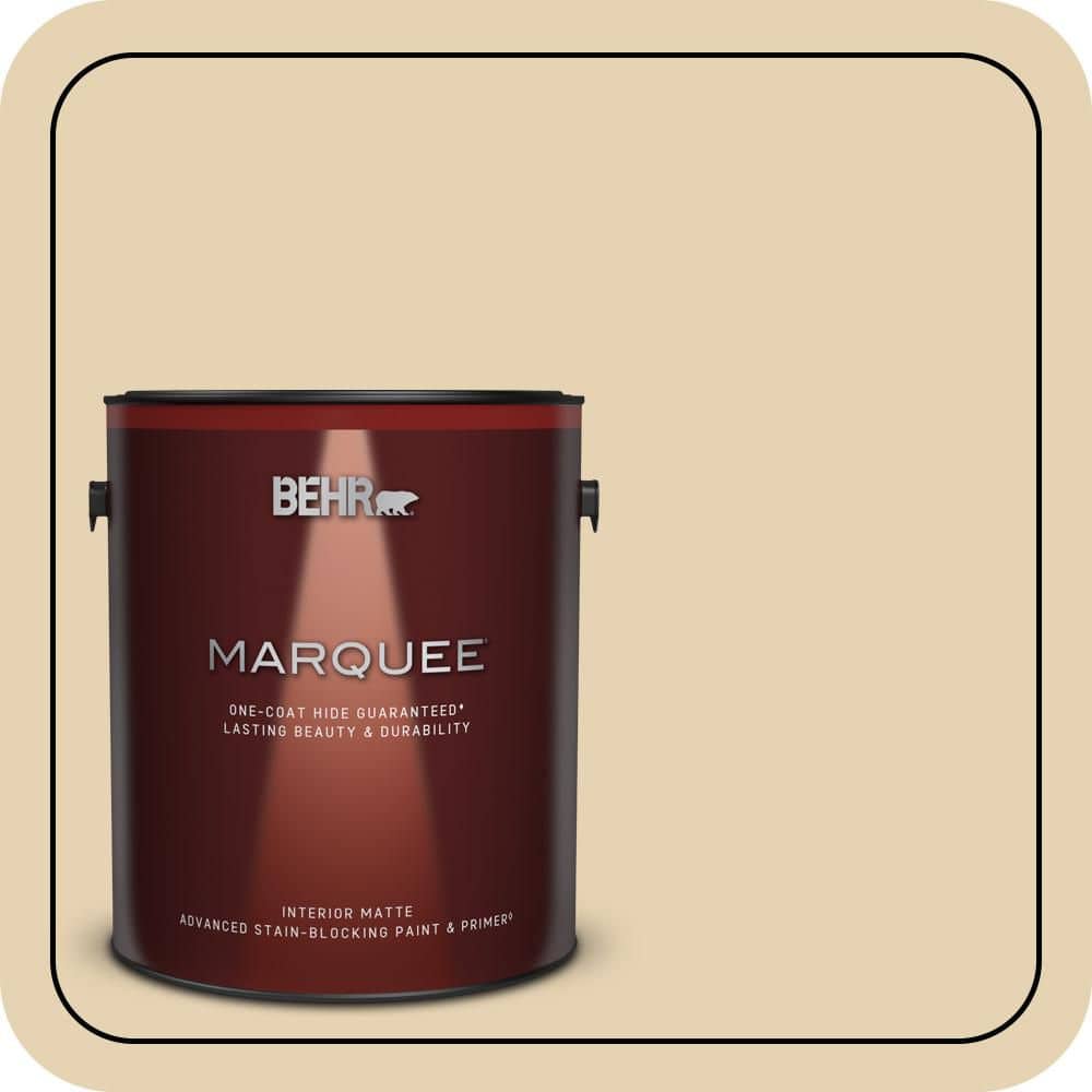 BEHR MARQUEE 1 gal. #S310-2 Journal White Matte Interior Paint & Primer (1)