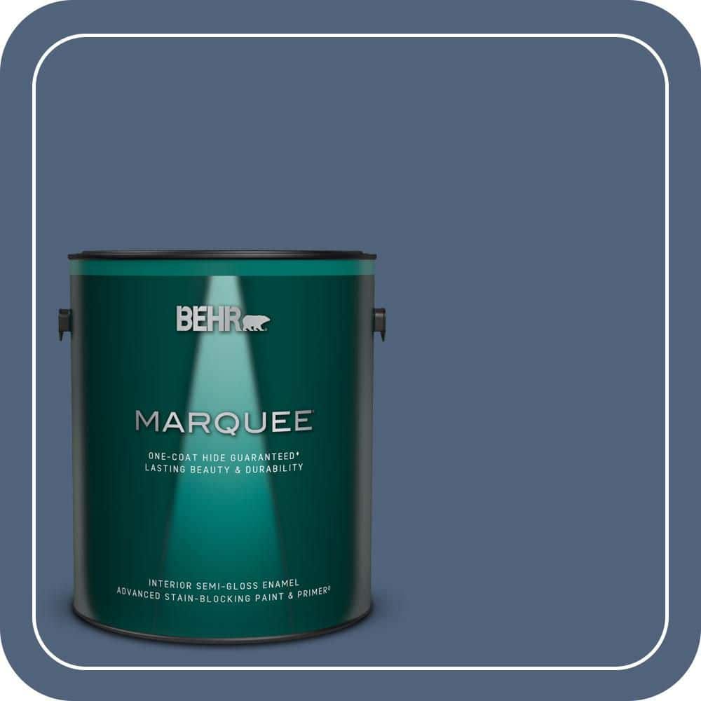 BEHR MARQUEE 1 gal. #PMD-64 Evening Symphony Semi-Gloss Enamel Interior Paint & Primer