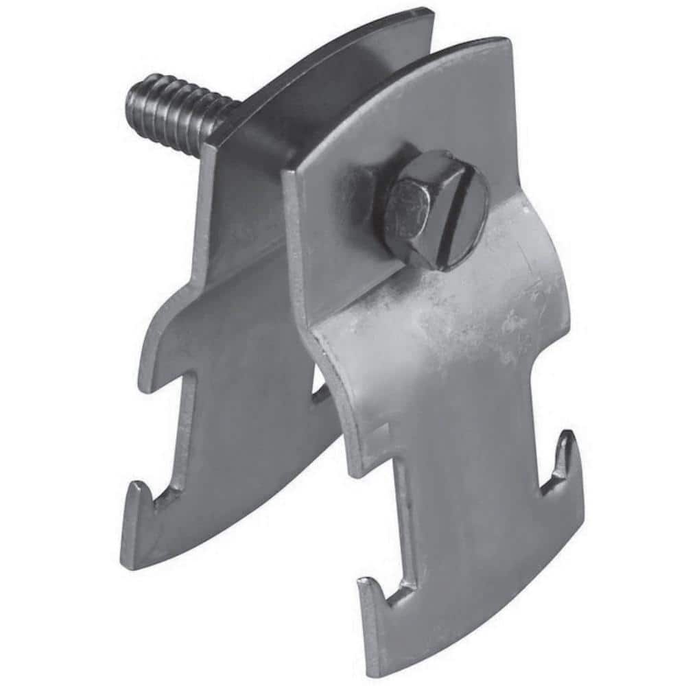 NEWHOUSE ELECTRIC 1.25 in. Universal Pipe Clamp for Strut Channel Accessory in Silver