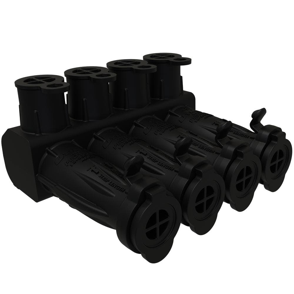 ILSCO SafetySub Insulated Multi-Tap Connector, Direct Burial, Conductor Range 350-12, 4 Ports