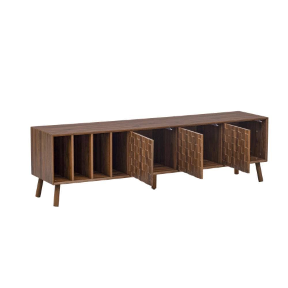 Unbranded 68.9 in. W x 15.75 in. D x 20.08 in. H Bathroom Brown Linen Cabinet (1)