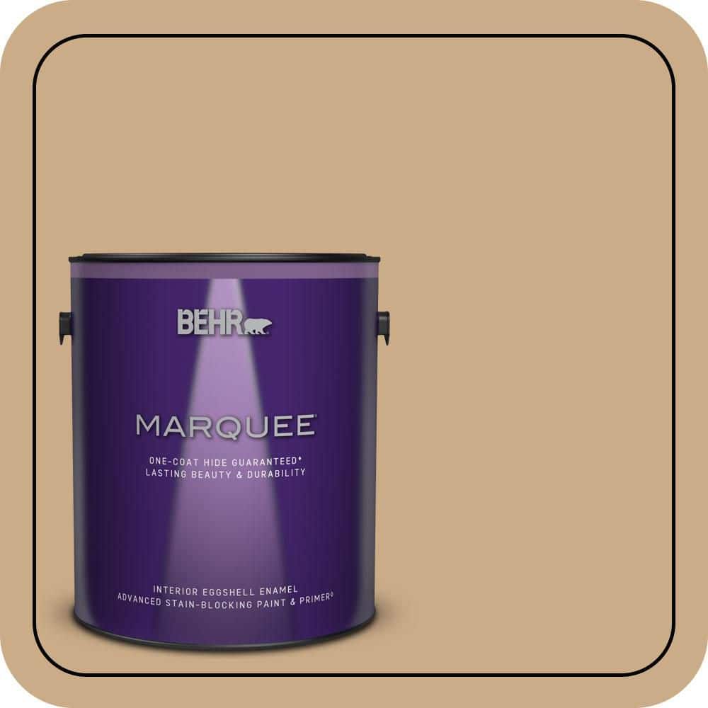 BEHR MARQUEE 1 gal. #N280-4 Perfect Tan Eggshell Enamel Interior Paint & Primer (1)