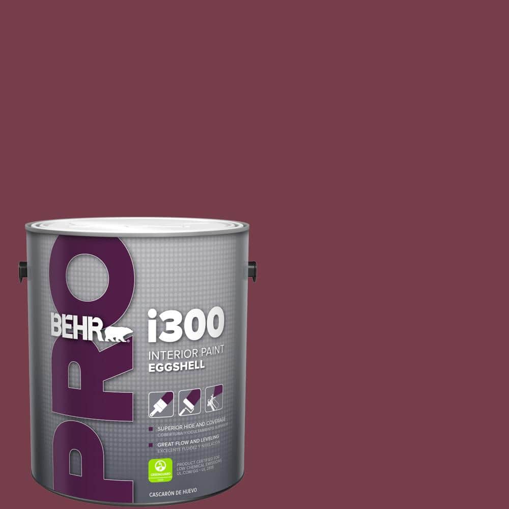 BEHR PRO 1 gal. #ICC-110 Vintage Merlot Eggshell Interior Paint